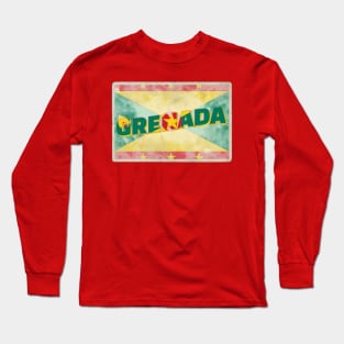 Grenada Vintage style retro souvenir Long Sleeve T-Shirt